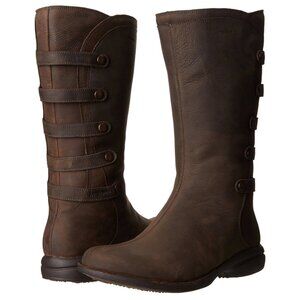 Sold Merrel Captiva Waterproof High Boots Women 7.5 Brown Equestrian Nubuck
